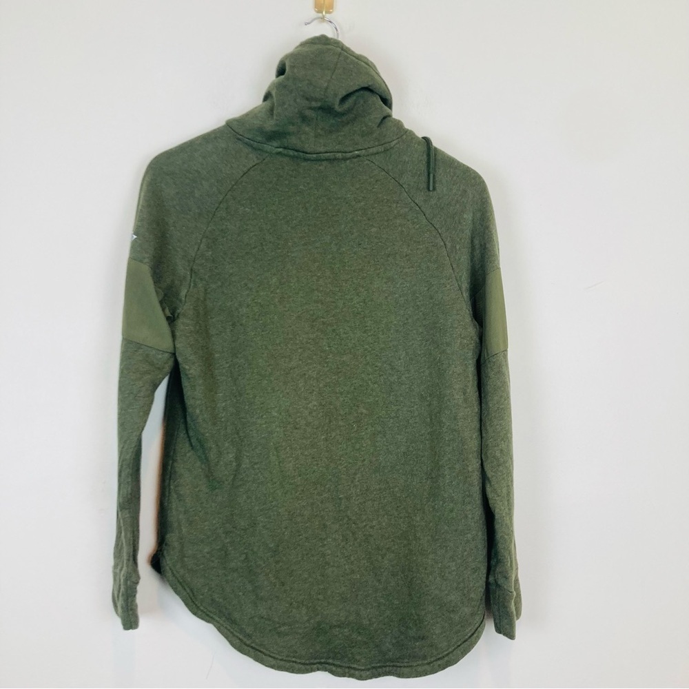Gymshark cowl neck hunter green sweatshirt with mesh panels. Size XS - Picture 4 of 6
